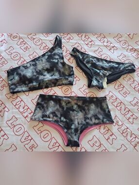 PINK 3-piece Swimsuit set (M) New